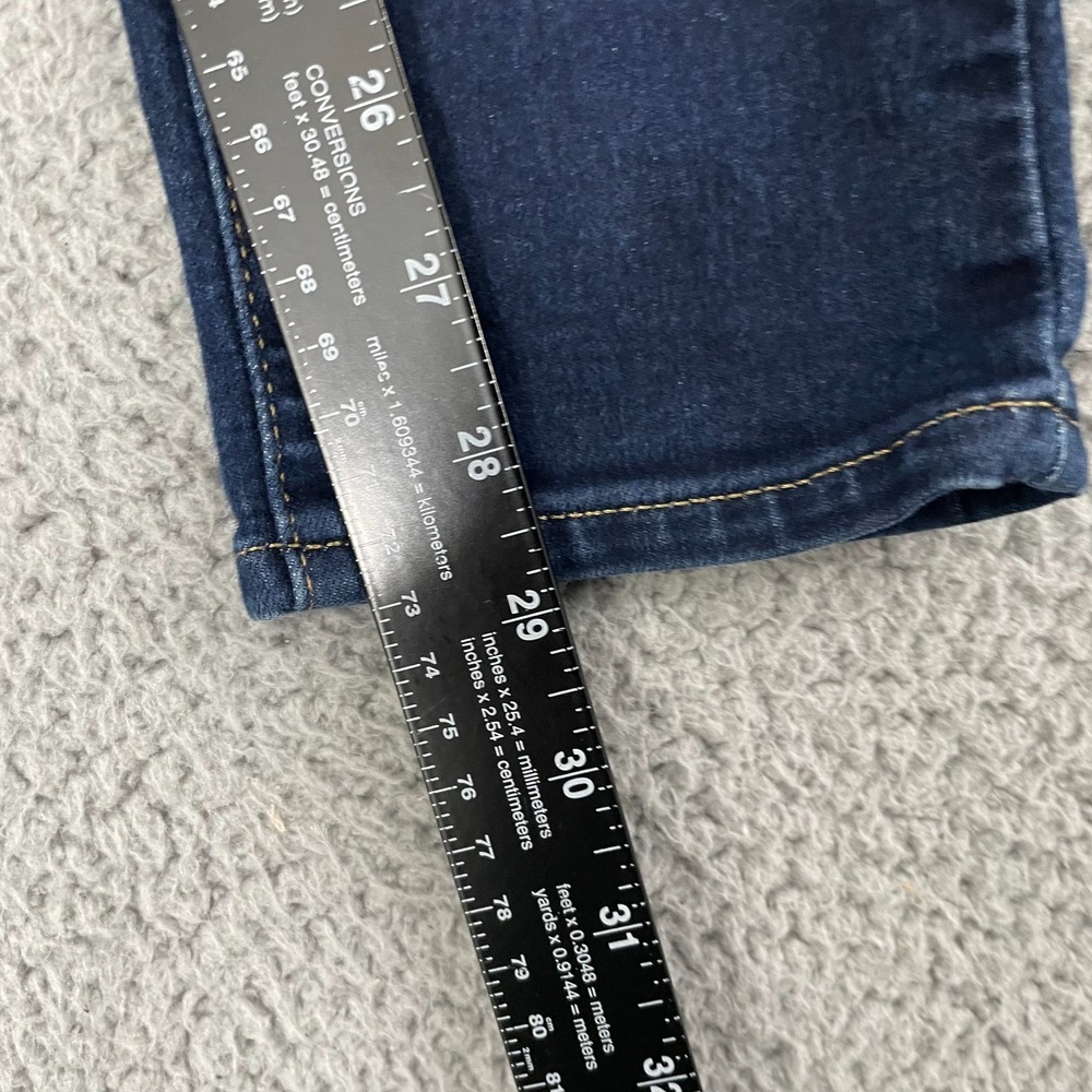 Levi's 711 Skinny Jeans Women 29 Blue Dark Wash Mid Rise Stretch Denim - Picture 9 of 11